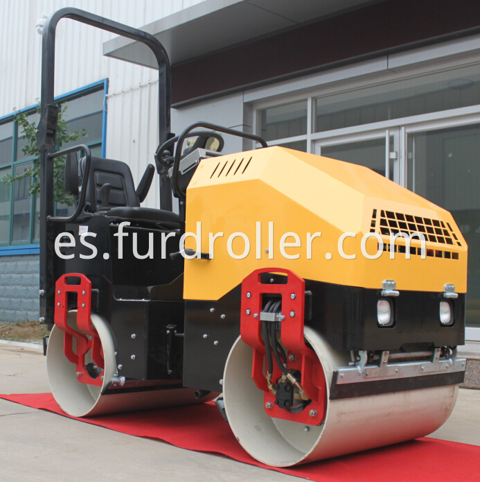 2ton double drum roller